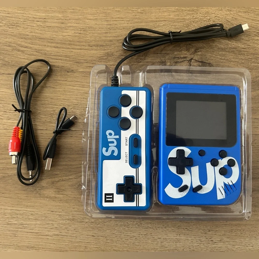 SUP Handheld Game Console – 400 Classic Games | Blue | New in Box